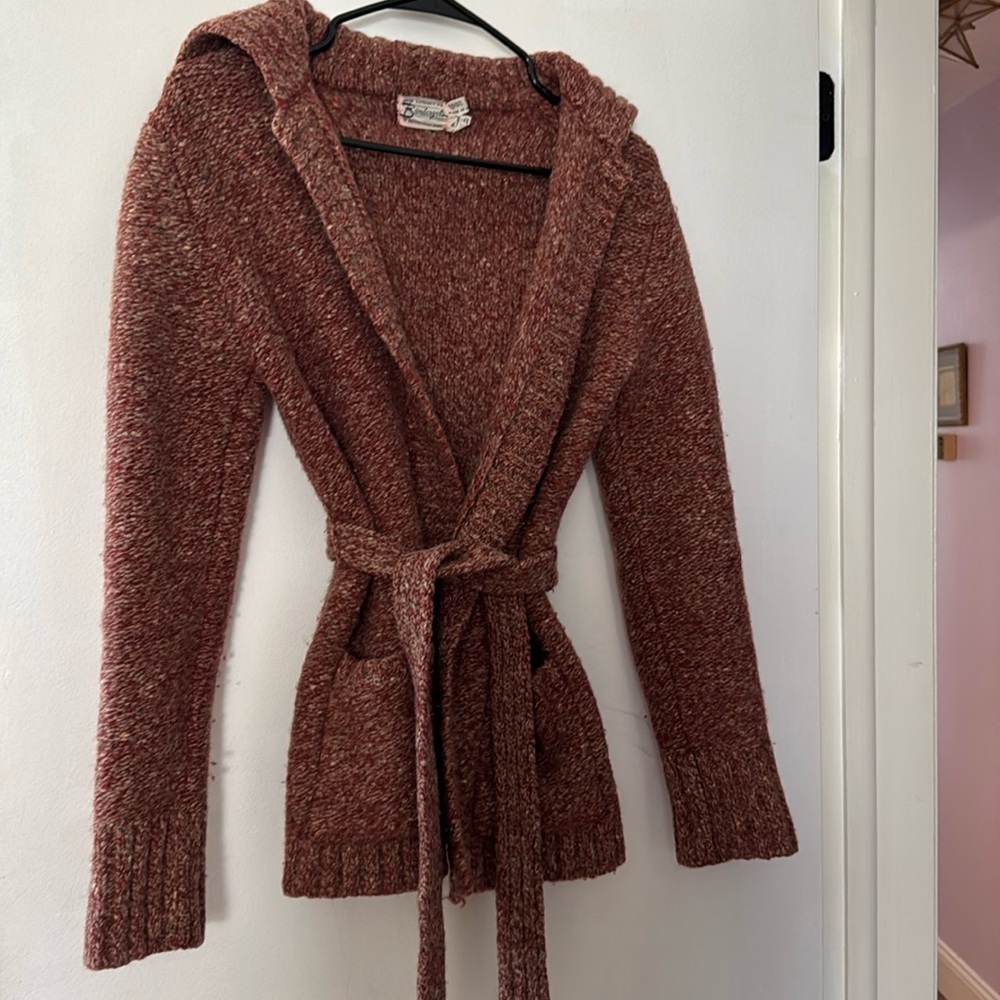 Vintage wool front tie sweater